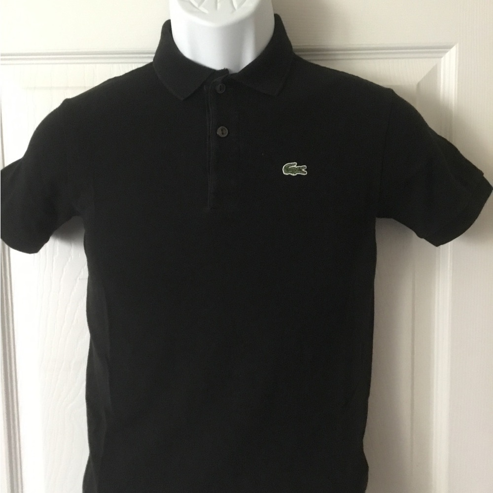 Lacoste Classic Boys Black Polo Size 12